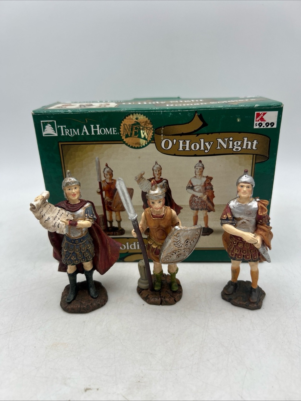 Vintage Trim A Home O Holy Night Nativity Scene Roman Soldiers Christmas Decor